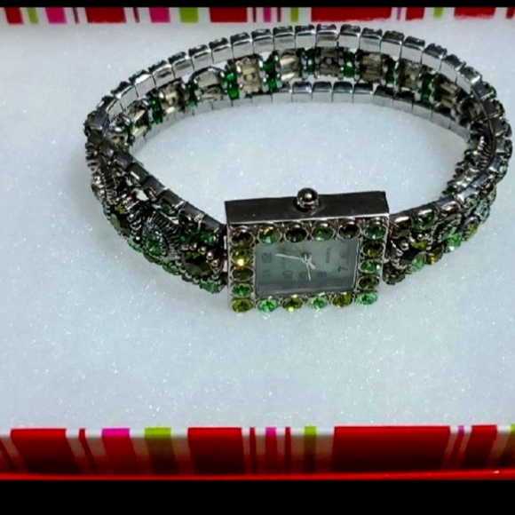 NWT Womens Kim Rogers Rhinestone Watch - Picture 2 of 4